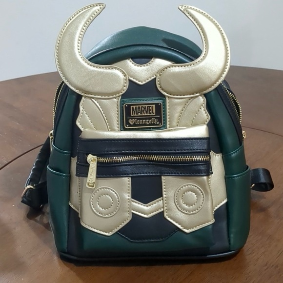 Loungefly Handbags - COPY - Loungefly Marvel Loki Cosplay Faux Leather Womens Double Strap Shoulder …